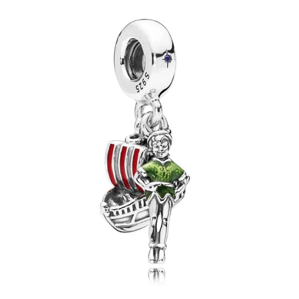 NWOT Disney Peter Pan Dangle Charm Sterling Silver 925